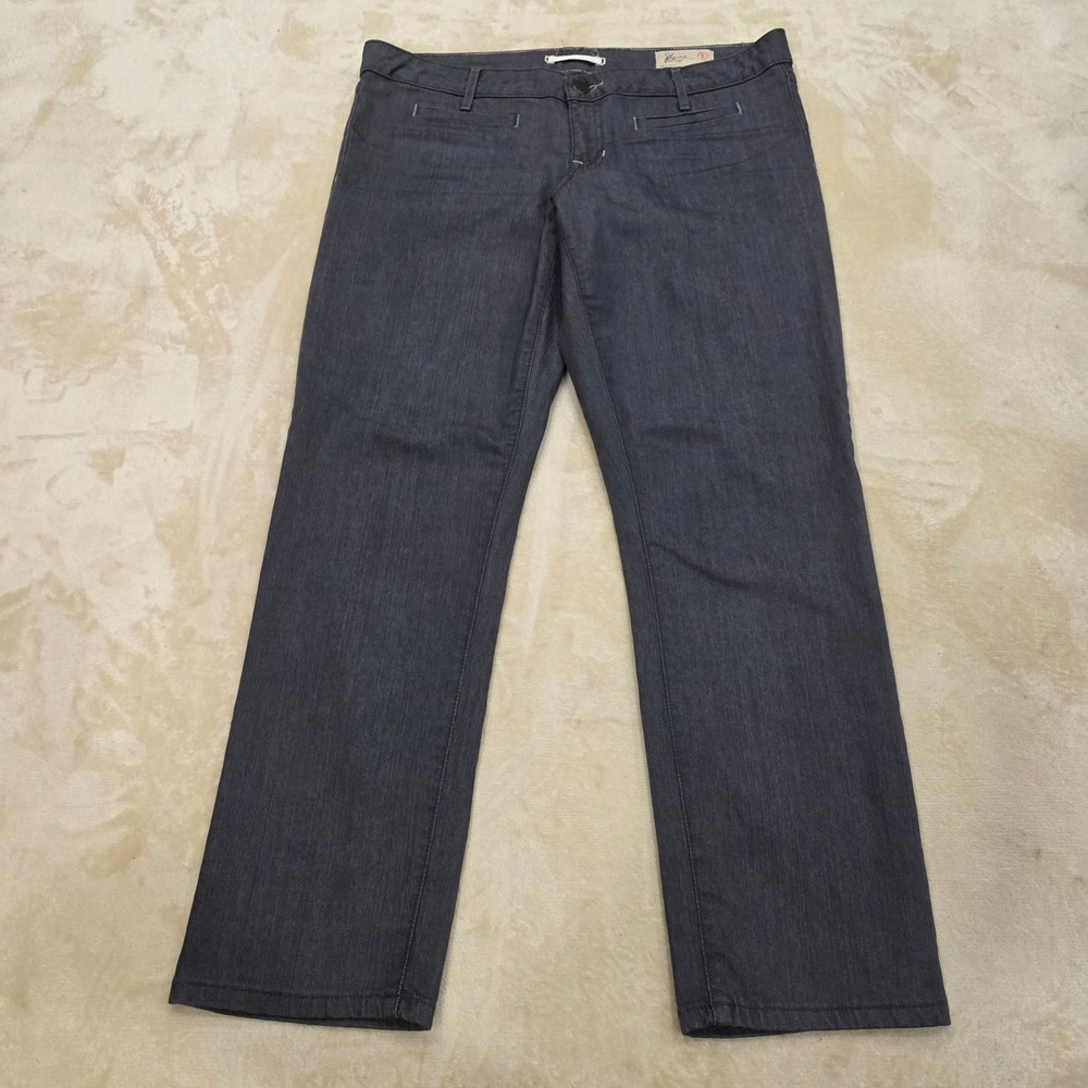 Vtg Y2K Gap Limited Edition Trousers Gray Denim Stretch Pants Size 12 M 31x30